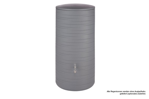 Zbiornik dekoracyjny na deszczówkę 280 L Novara platynowy MPI  zbiornik na wodę deszczową 280 l