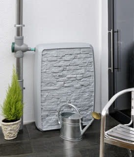 Zbiornik dekoracyjny na deszczówkę 250 L Multitank szary MPI zbiornik na wodę deszczową 250 l