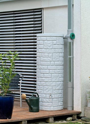 Zbiornik dekoracyjny na deszczówkę 360 L Arcado granitowy MPI zbiornik na wodę deszczową 360 l