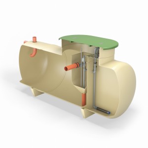 Oczyszczalnia biologiczna Kingspan BioFicient® 3 GRP 10 RLM