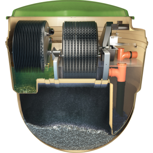 Oczyszczalnia biologiczna Kingspan Klargester BioDisc® BB - 12 RLM zintegrowana pompownia IPS