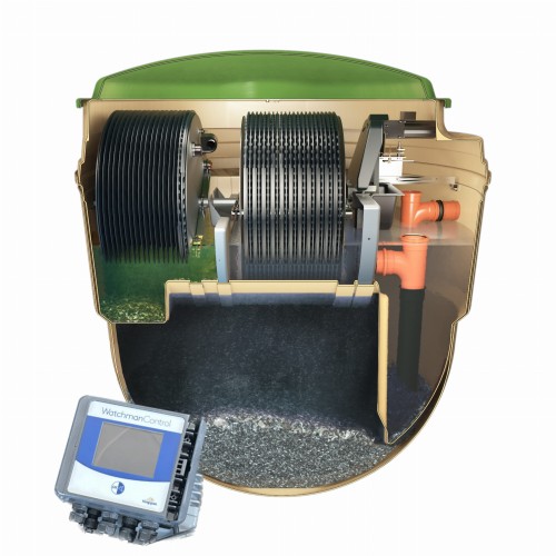 Oczyszczalnia biologiczna Kingspan Klargester BioDisc®  BA Plus  - 6 RLM zintegrowana pompownia IPS i panel Watchman® Control  