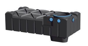 Zbiornik na deszczówkę 1500 L REWATEC F-LINE z nadbudową i pokrywą zbiornik na wodę deszczową 1500 l