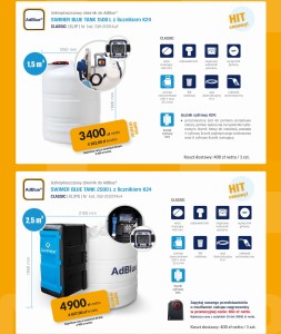 Zbiornik na AdBlue® z szafą 2500 L SWIMER ELJPS CLASSIC  licznik K24