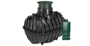 Oczyszczalnia biologiczna dla 3 osób dwukomorowa one2clean 3 GRAF z nadbudową MAX