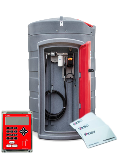 Zbiornik na paliwo ON 2500 L Sibuso NVC2500 system na karty zbiornik na olej napędowy 2500 l