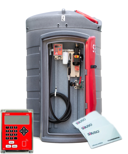 Zbiornik na paliwo ON 2500 L Sibuso NVCL2500 system na karty zbiornik na olej napędowy 2500 l