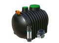Zbiornik na deszczówkę 4000 L dropWATER 4.0 z pompą, filtrem oraz pokrywą deszczową Marseplast