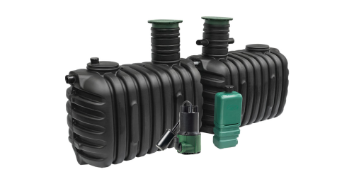 Oczyszczalnia biologiczna ACTIBIO 8 GRAF dla 7-8 osób z nadbudowami teleskopowymi z przepompownią IPS DAB