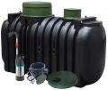 Zbiornik na deszczówkę 2000 L dropWATER 2.0 z pompą, filtrem oraz pokrywą deszczową Marseplast