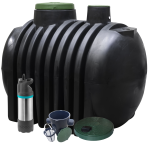 Zbiornik na deszczówkę 4000 L z pompą Gardena filtrem i pokrywą deszczową dropWATER 4.0 4000 l Marseplast