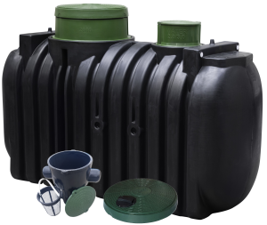 Zbiornik na deszczówkę 2000 L z filtrem i pokrywą deszczową dropWATER 2.0 2000 zbiornik na wodę deszczową 2000 l Marseplast