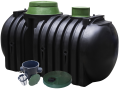 Zbiornik na deszczówkę 3000 L dropWATER 3.0 z filtrem oraz pokrywą deszczową Marseplast