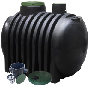 Zbiornik na deszczówkę 4000 L z filtrem i pokrywą deszczową dropWATER 4.0 4000 zbiornik na wodę deszczową 4000 l Marseplast