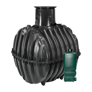 Oczyszczalnia biologiczna dla 8-9 osób dwukomorowa one2clean 9 GRAF z nadbudową MAX i włazem żeliwnym B125 12,5 T