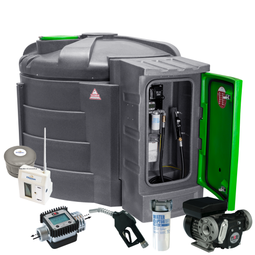 Zbiornik na paliwo 5000 l FORTIS FTK5000 pompa 79 l/min. licznik K24, Watchman Sonic Plus Advance zbiornik na olej napędowy 5000 l