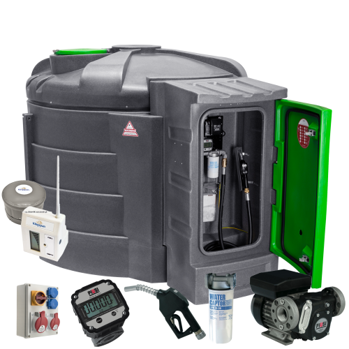 Zbiornik na paliwo 5000 l FORTIS FTK5000 pompa 79 l/min. licznik K600, Watchman Sonic Plus Advance zbiornik na olej napędowy 5000 l