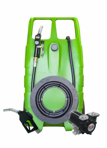 Zbiornik mobilny na paliwo 100 l FORTIS ŻÓŁW 100 DIESEL pompa 50 l/min. nalewak A60 mobilny zbiornik na olej napędowy 100 l