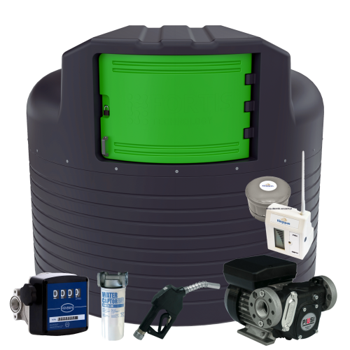 Zbiornik na paliwo 5000 l FORTIS ETK5000 pompa 79 l/min. licznik RENSON, nalewak A60,  zbiornik na olej napędowy 5000 l