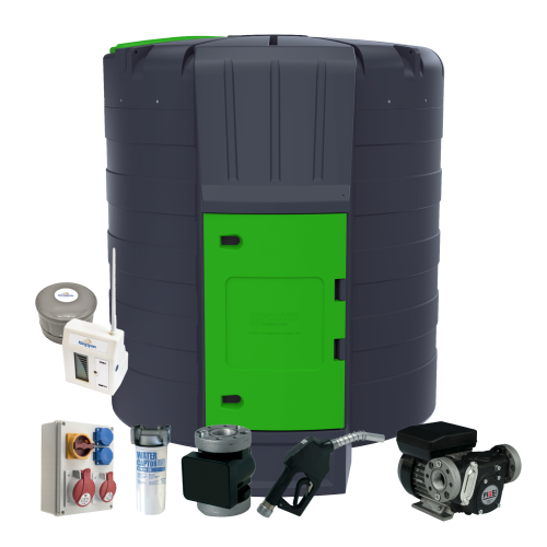 Zbiornik na paliwo 10000 l FORTIS FTK10000 pompa 79 l/min. pulser PIUSI K600, Watchman, gotowy do montażu terminala zbiornik na olej napędowy 10000 l