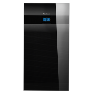 Pompa ciepła gruntowa Buderus Logatherm 15,3 kW WSW196i.2-16 typu glikol-woda z czarnym szklanym frontem