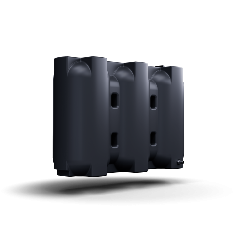 Zbiornik na deszczówkę 2200 l Kingspan AquaBank® SLIM  2200 l zbiornik na wodę deszczową 2200 l czarny