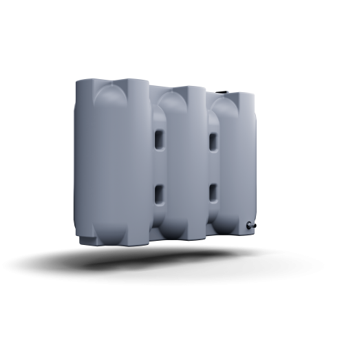 Zbiornik na deszczówkę 2200 l Kingspan AquaBank® SLIM  2200 l zbiornik na wodę deszczową 2200 l szary