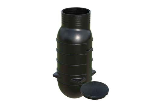 Zbiornik przepompowni ZP 800/2100 zbiornik przepompowni monolityczny z pokrywą V-715 L H-2100 ZP Marseplast