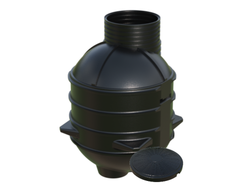 Zbiornik przepompowni ZP 1200/1850 zbiornik przepompowni monolityczny z pokrywą V-1225 L H-1850 ZP Marseplast