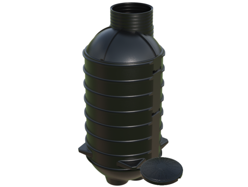 Zbiornik przepompowni ZP 1200/2850 zbiornik przepompowni monolityczny z pokrywą V-2400 L H-2850 ZP Marseplast
