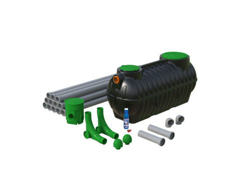 Przydomowa oczyszczalnia drenażowa 1000L BOLT 1.0 Marseplast – dla 1-2 osób + biopreparat GRATIS
