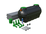 Przydomowa oczyszczalnia drenażowa 3500L BOLT 3.5 Marseplast – dla 6-7 osób + biopreparat GRATIS