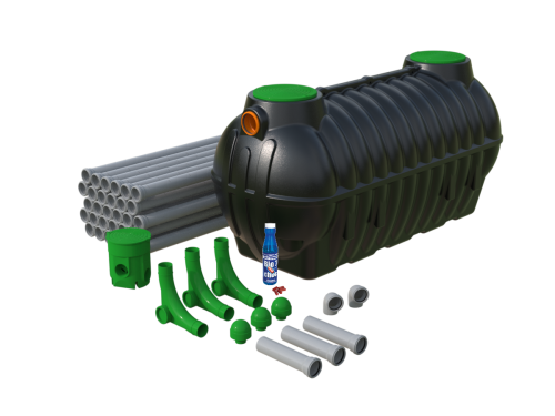 Przydomowa oczyszczalnia drenażowa 3500L BOLT 3.5 Marseplast – dla 6-7 osób + biopreparat GRATIS