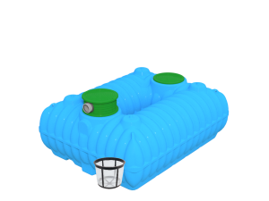 Zbiornik na deszczówkę 3000L BOLT 3000D Marseplast z filtrem