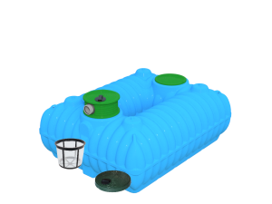 Zbiornik na deszczówkę 3000L BOLT 3000D Marseplast filtr, pokrywa deszczowa