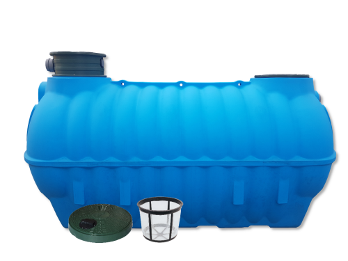 Zbiornik na deszczówkę 3500 L z pokrywą deszczową BOLT 3500 Marseplast