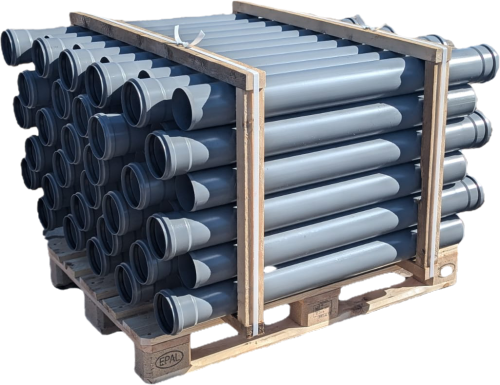  Rura kanalizacyjna wewnętrzna szara PVC-U 110x1000x2,2 mm - paleta 60 szt.