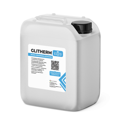 Woda demineralizowana kanister 20 l woda destylowana 20 l GLITHERM