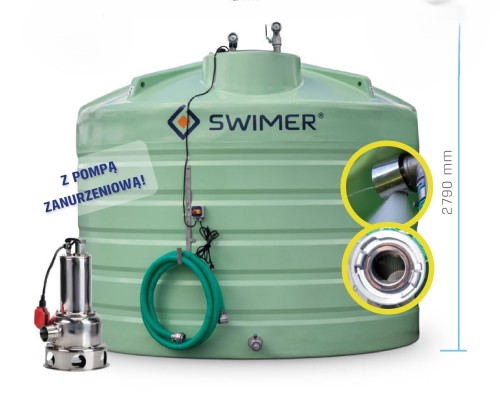 Zbiornik na RSM 22000 l SWIMER AGRO TANK FUJP Prestige z pompą