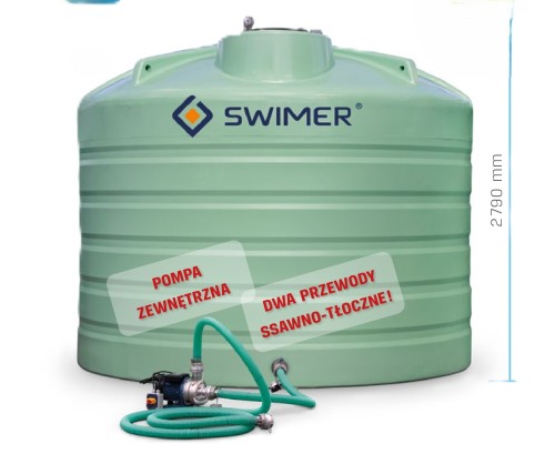 Zbiornik na RSM 22000 l SWIMER AGRO TANK FUJP Basic Flex z pompą