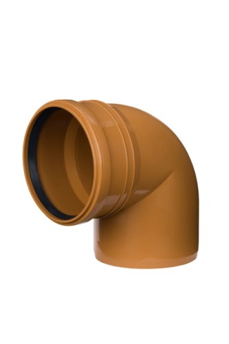 Kolano kanalizacyjne PP 110/90° oranż LEO MINOR