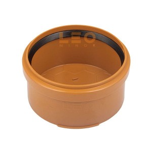 Zaślepka do kanalizacji zewnętrznej PP 110 oranż LEO MINOR