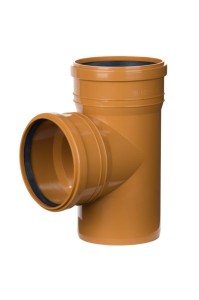 Trójnik kanalizacyjny PP 160/160/90° oranż LEO MINOR