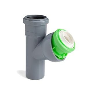 Trójnik redukcyjny nastawny 50/32/45°- 88° szaro zielony LEO MINOR
