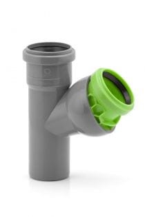 Trójnik nastawny 50/50/45°- 88° szaro zielony LEO MINOR