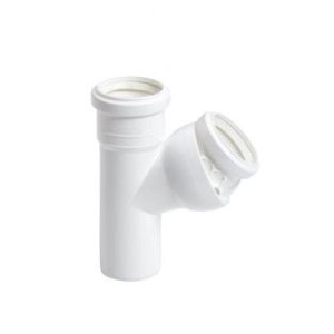 Trójnik nastawny 50/50/45°- 88° biały LEO MINOR