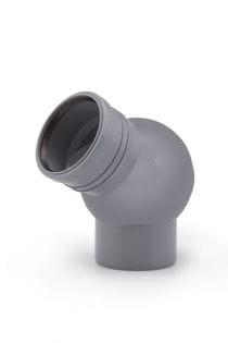 Kolano nastawne 40/0°-90° szare LEO MINOR