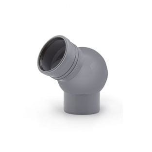 Kolano nastawne 110/0°-90° szare LEO MINOR