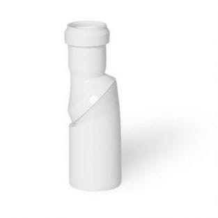 Redukcja kolanowa nastawna DN 50/32 < 0-90° biała LEO MINOR