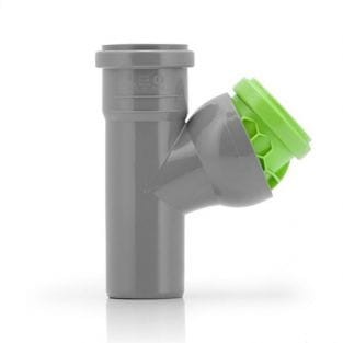 Trójnik nastawny redukcyjny 75/50/45°- 88° szaro zielony LEO MINOR